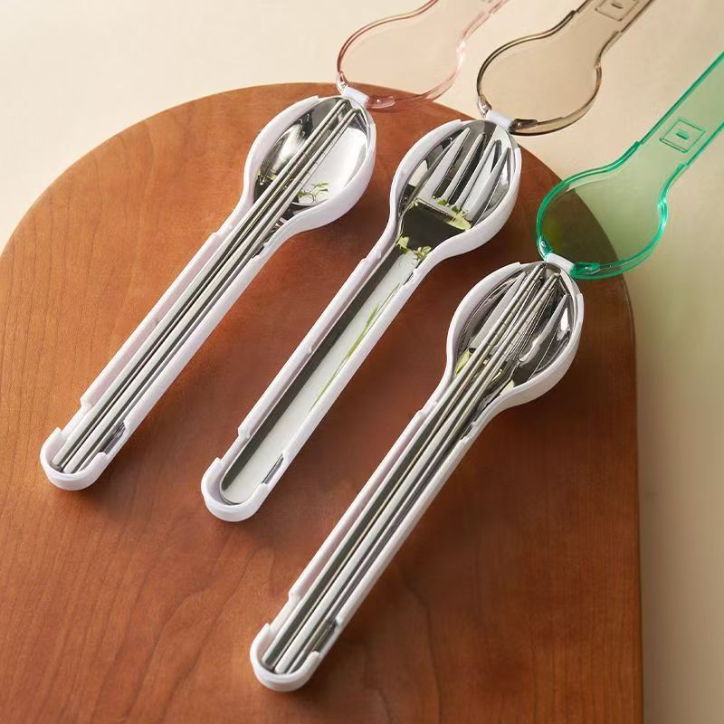 Camping Cooking Knives - Portable Cutlery Set with Storage Box