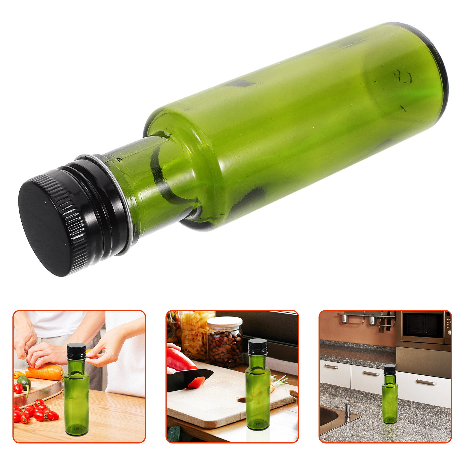 Camping Cooking Container - Mini Glass Olive Oil Bottle Sealed