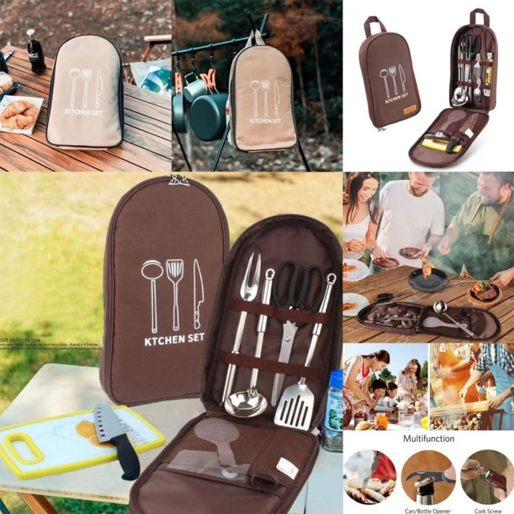 Camping Cooking Container - Large Capacity Camping Cookware Bag Container