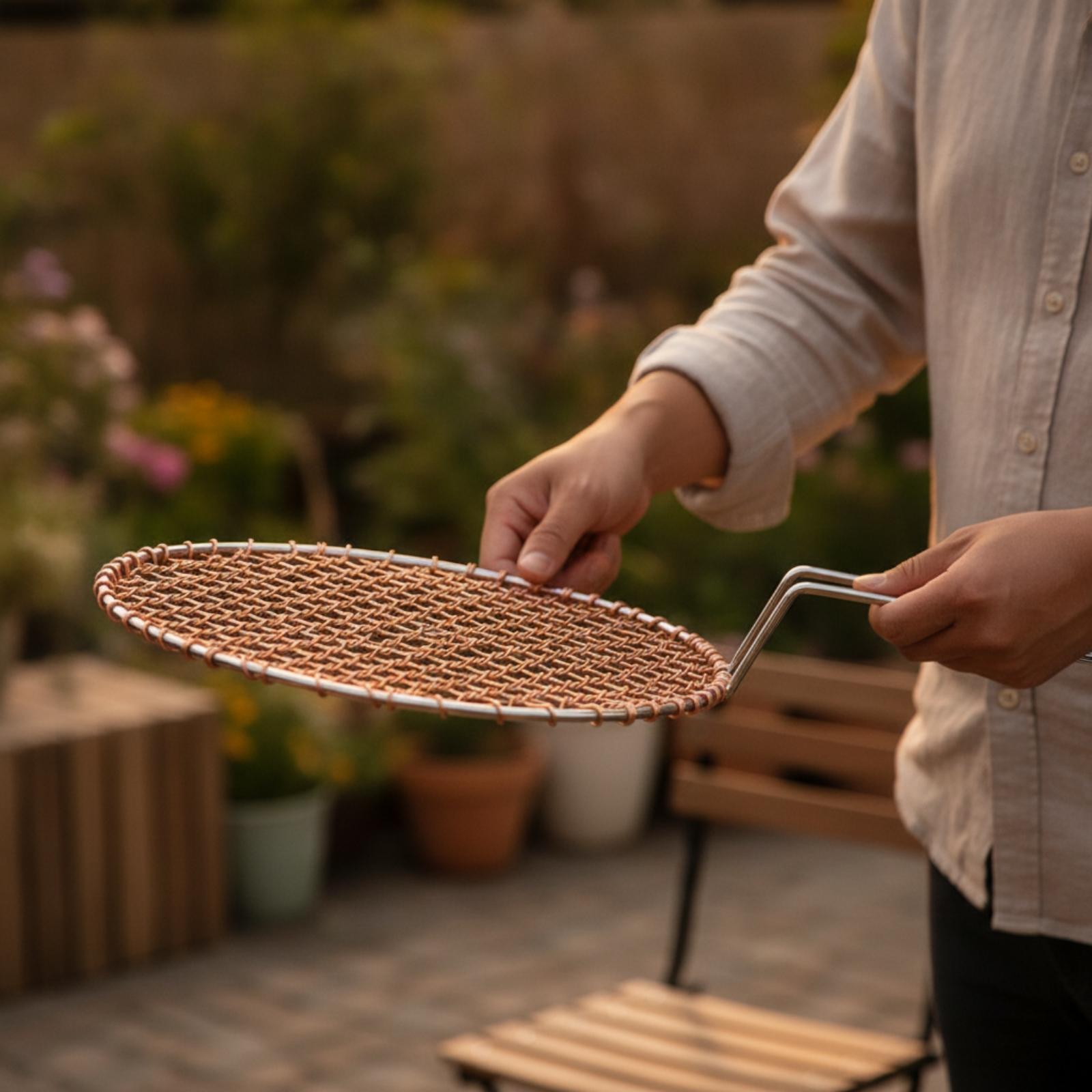 Portable Copper Mesh Round Gri - Camping Cooking Grill review and price