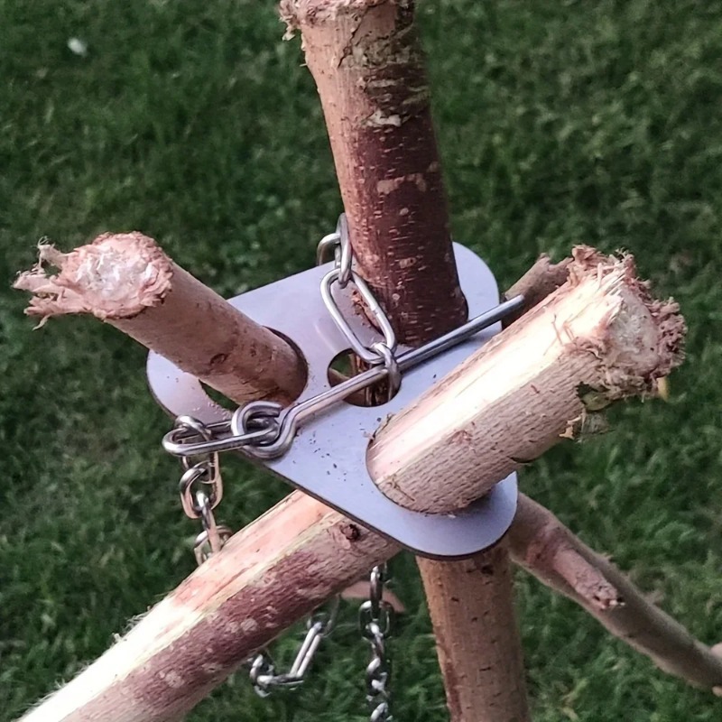Outdoor BBQ Tripod Portable De - Camping Hanging Cooking Pot review and price