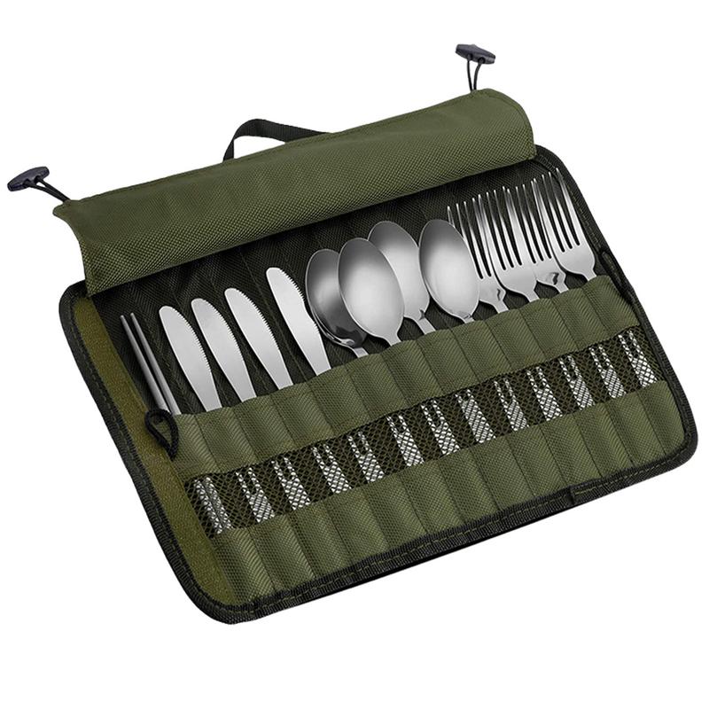 Outdoor Camping Cutlery Storag - Camping Cooking Utensil Organizer review and price
