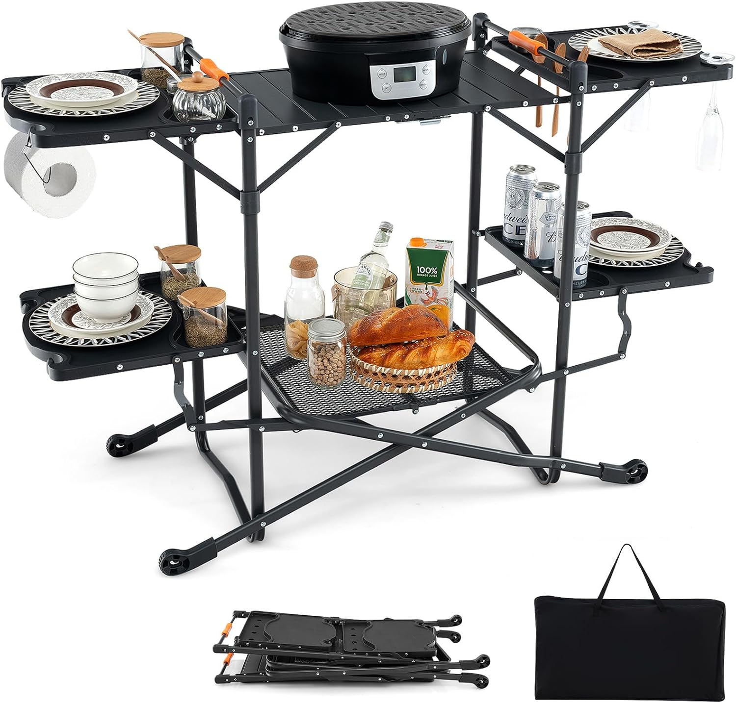 Portable Camp Cooking Table wi - Camping Cooking Top review and price