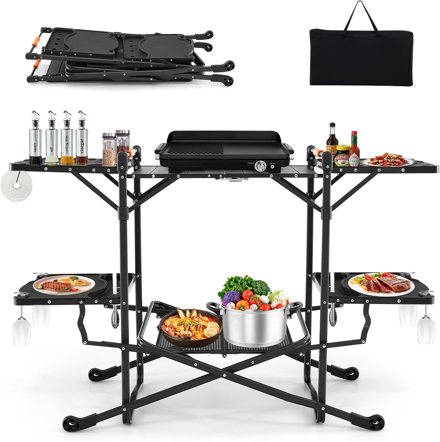 Portable Outdoor Folding Cooki - Camping Cooking Top review and price