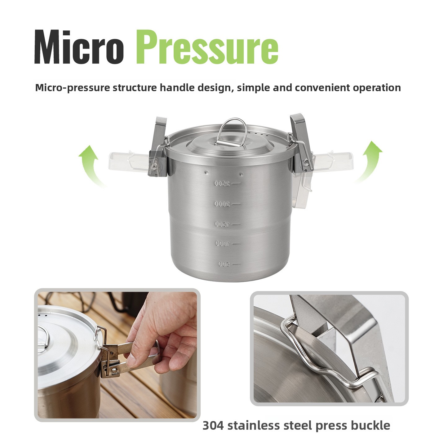 Outdoor 304 stainless steel po - Camping Hanging Cooking Pot review and price
