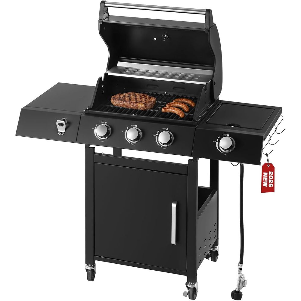 3-Burner Propane Gas Grill wit - Camping Cooking Top review and price