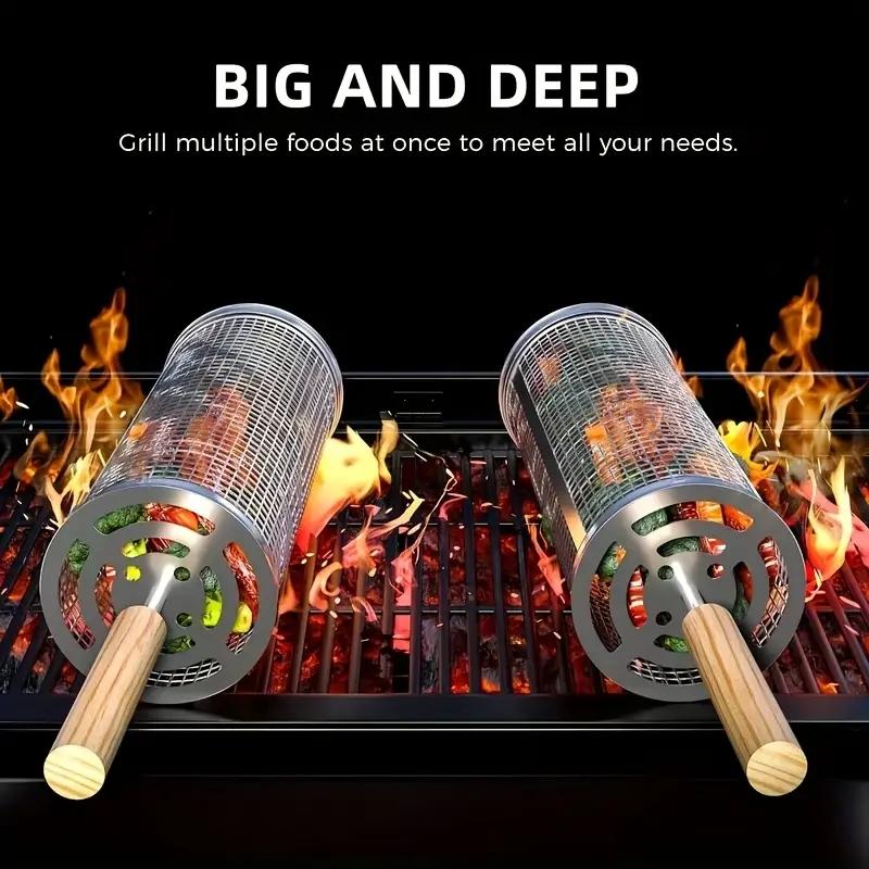Stainless Steel BBQ Grill Bask - Camping Cooking Grill review and price