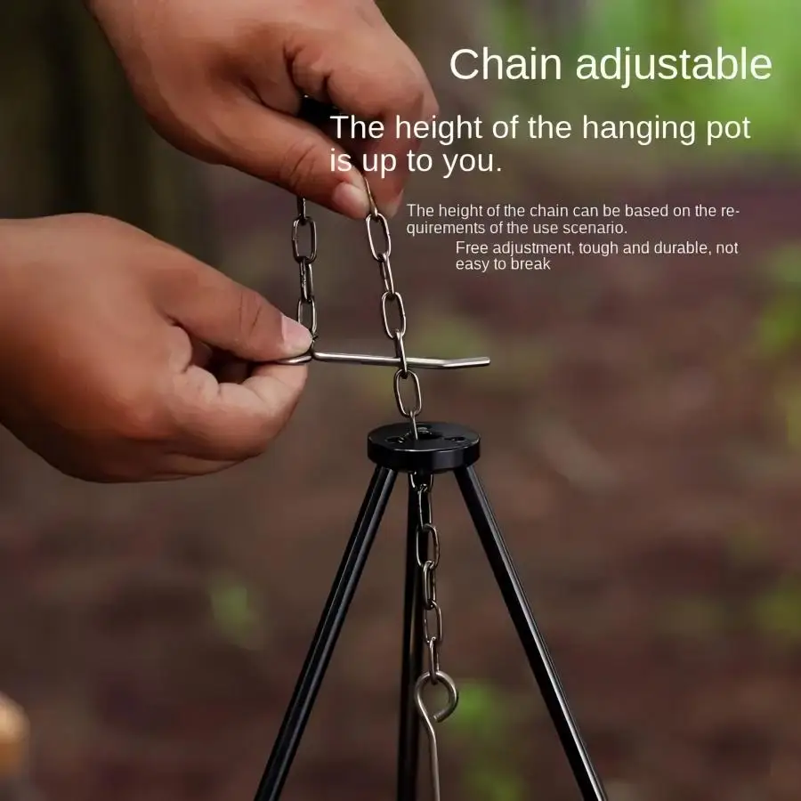 Outdoor Large Bonfire Tripod P - Camping Hanging Cooking Pot review and price
