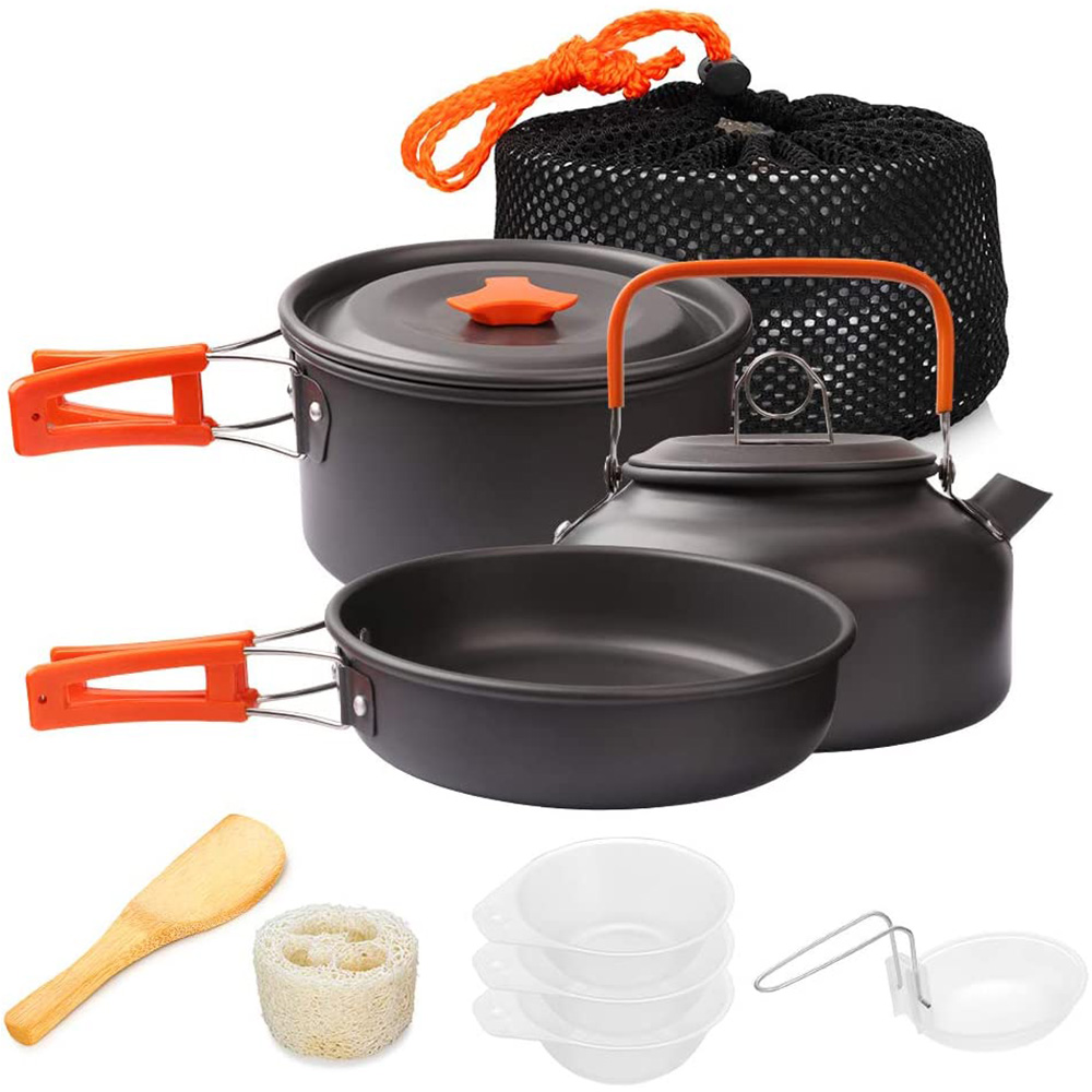 1pcs/1set Camping Cookware Kit - Camping Cooking Gear Set review and price