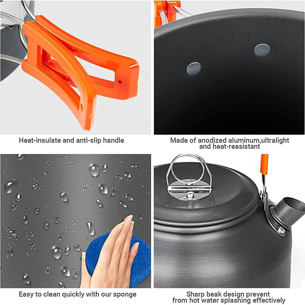 1pcs/1set Camping Cookware Kit - Camping Cooking Gear Set review and price