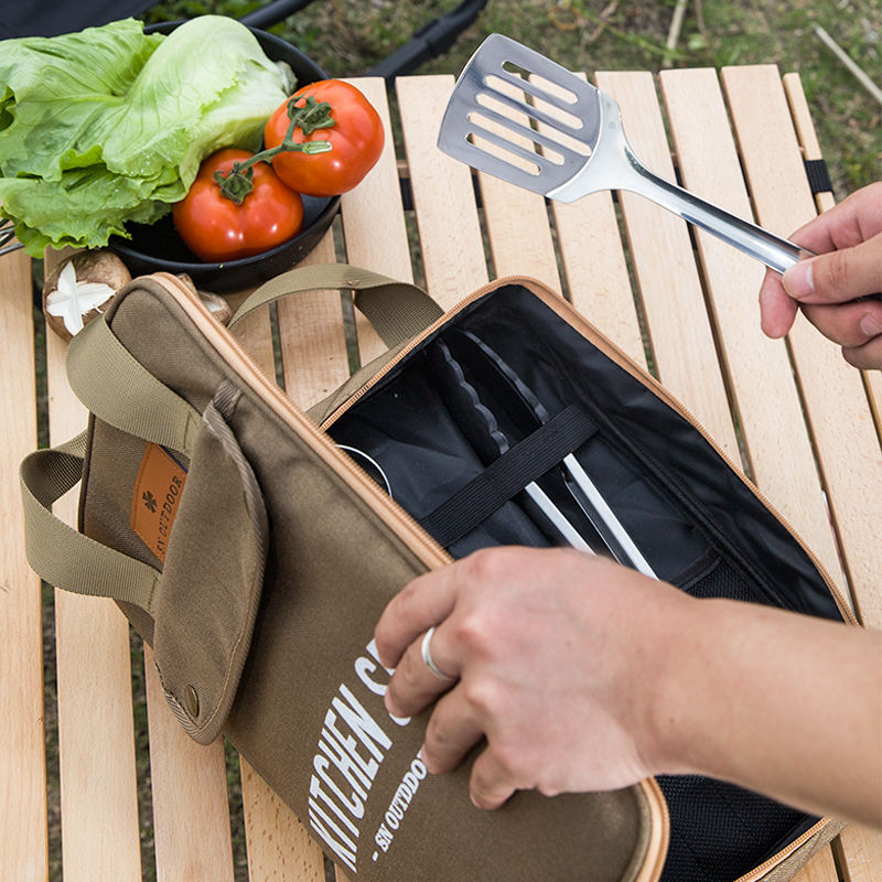 8pcs Camping Kitchen Cookware  - Camping Cooking Cutlery Set review and price