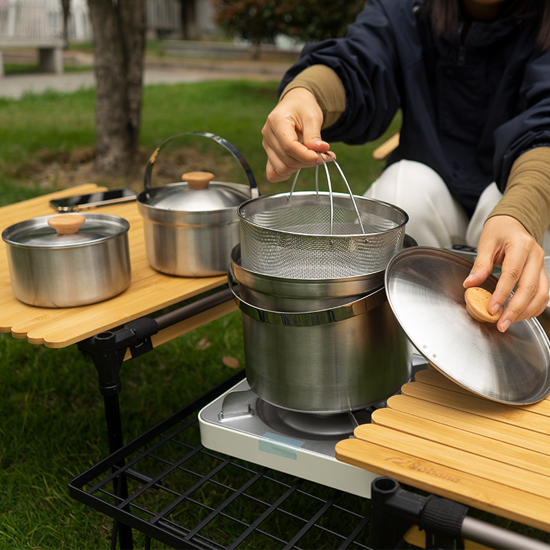 NOBANA Newest Outdoor Stainles - Camping Cooking Gear Set review and price