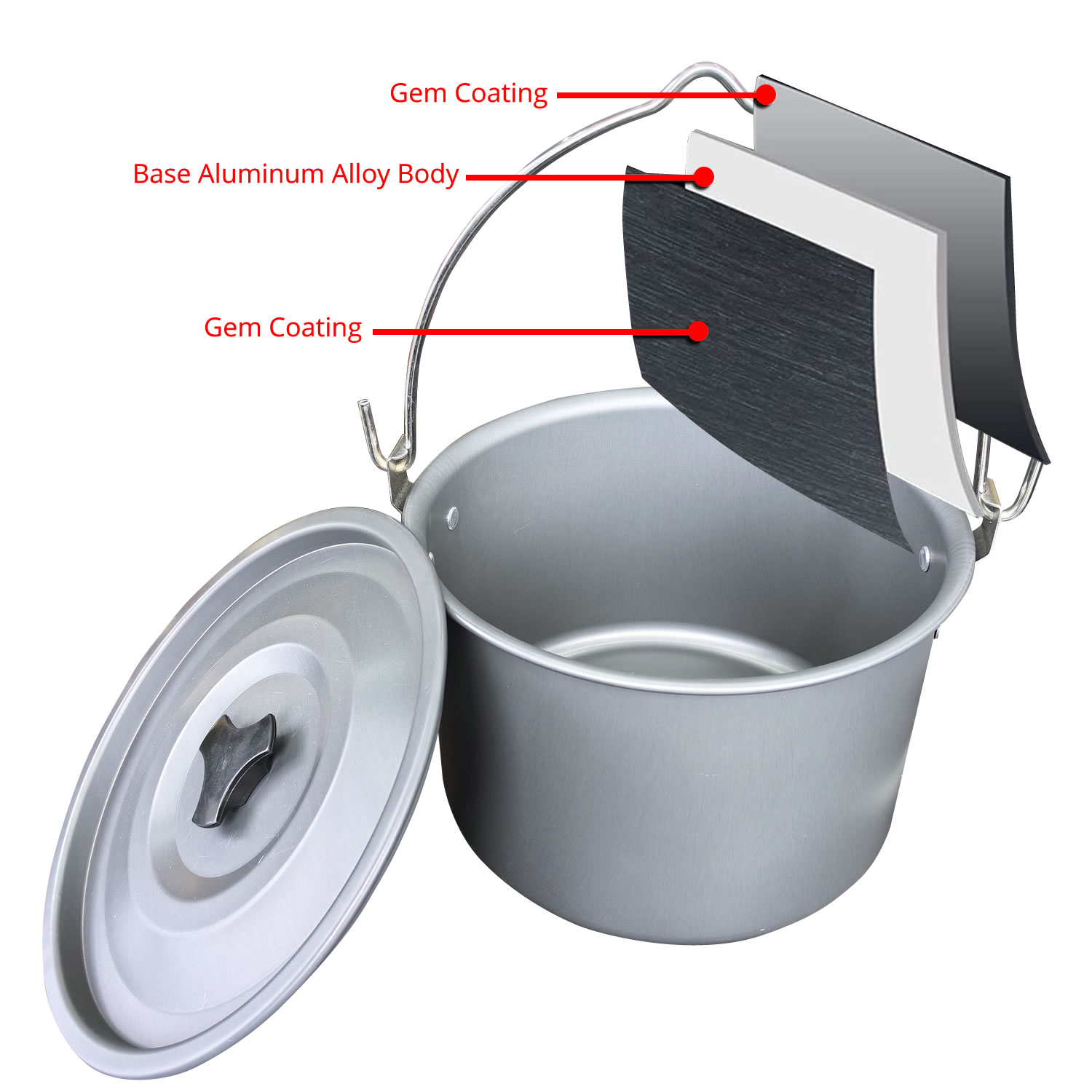 4L Outdoor Hanging Pot Camping - Camping Hanging Cooking Pot review and price