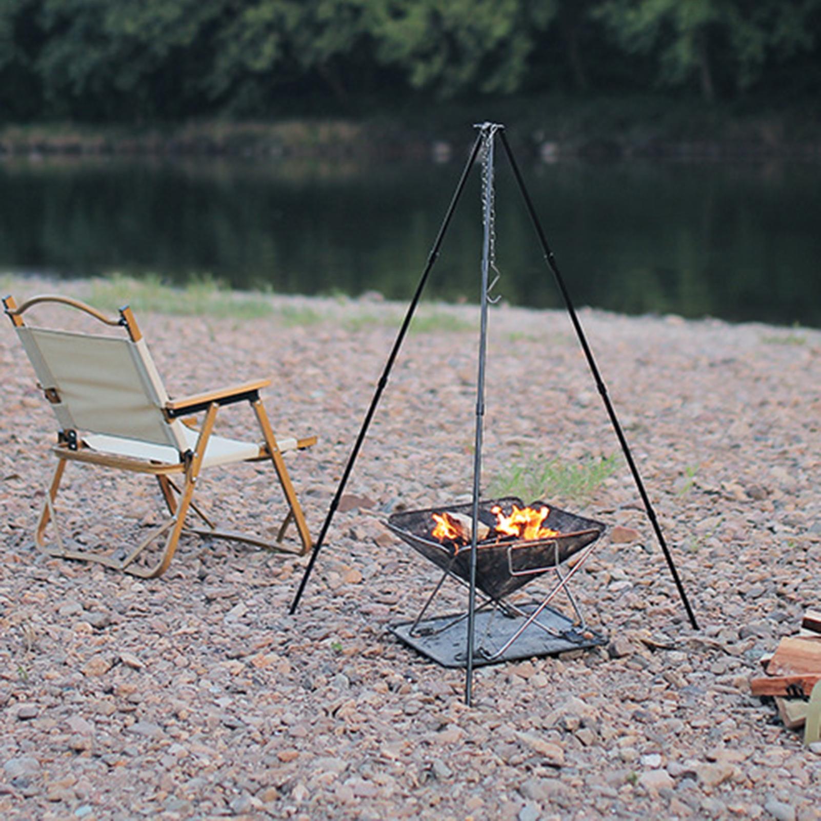 Outdoor Large Bonfire Tripod P - Camping Hanging Cooking Pot review and price