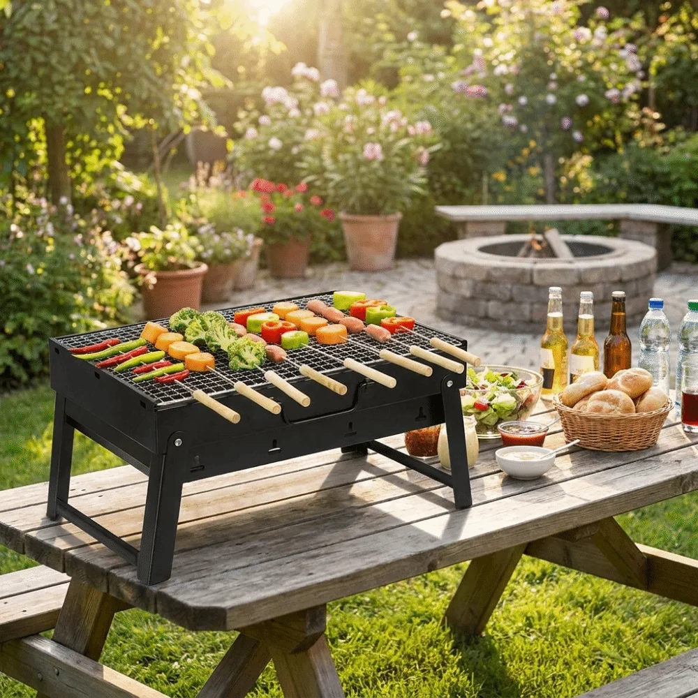Portable Thickened BBQ Stove S - Camping Cooking Easy review and price