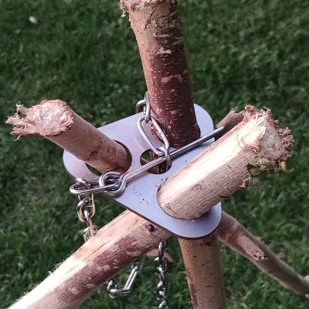 Outdoor BBQ Tripod Portable De - Camping Hanging Cooking Pot review and price
