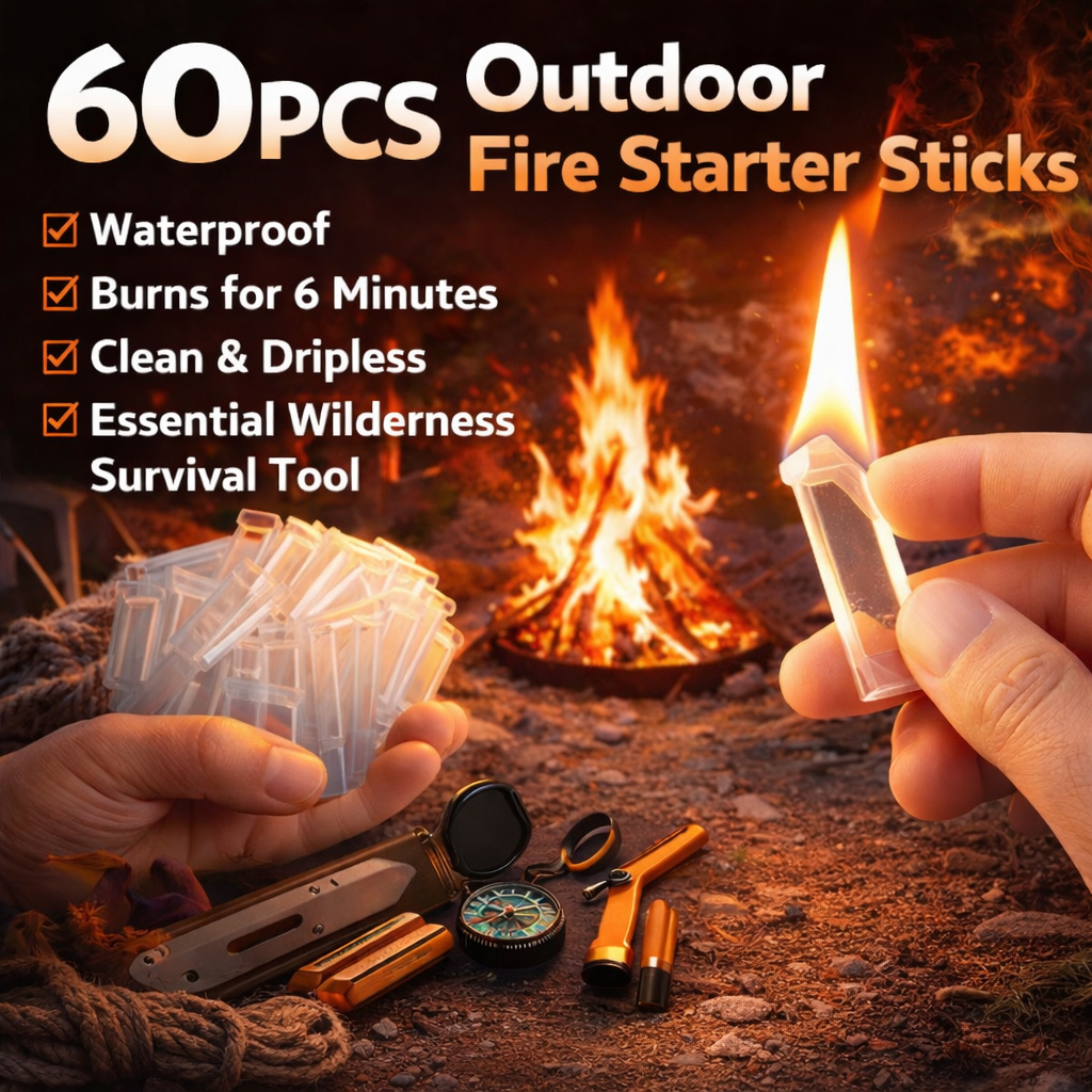 60PCS Waterproof Fire Starter  - Camping Cooking Fire review and price