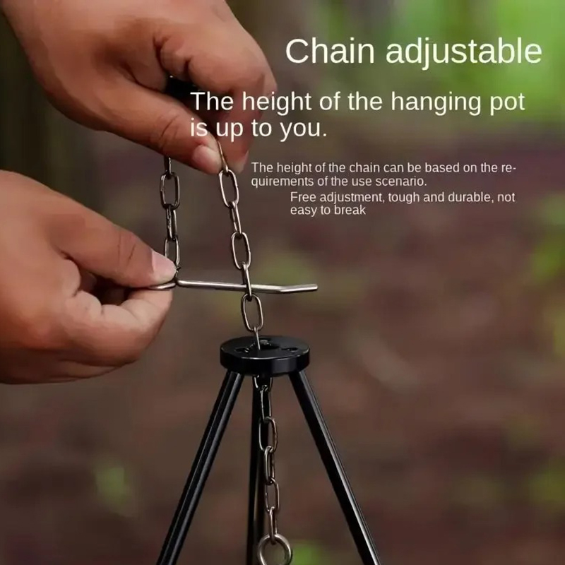 SSUNTAK Portable Detachable Ca - Camping Hanging Cooking Pot review and price