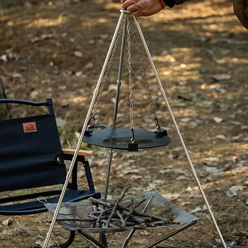 Aluminum Camping Bonfire Tripo - Camping Hanging Cooking Pot review and price