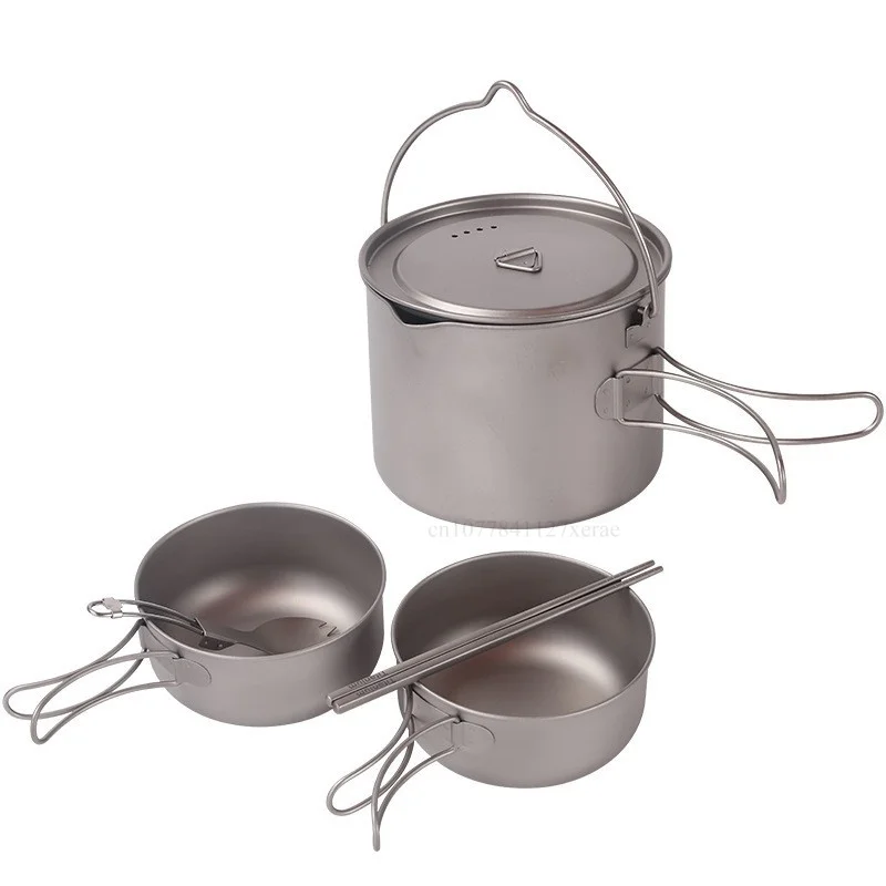 Pure Titanium Camping Cookware - Camping Hanging Cooking Pot review and price